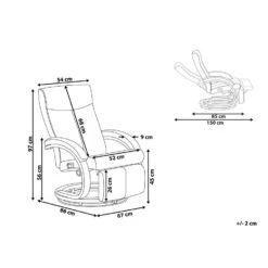 Beliani TV-fauteuil MIGHT - Zwart Kunstleer -Huishoudelijke Voorwerpen Winkel 0d1e5ae9ae6b4dd1a07a5e4ae4ec20ac