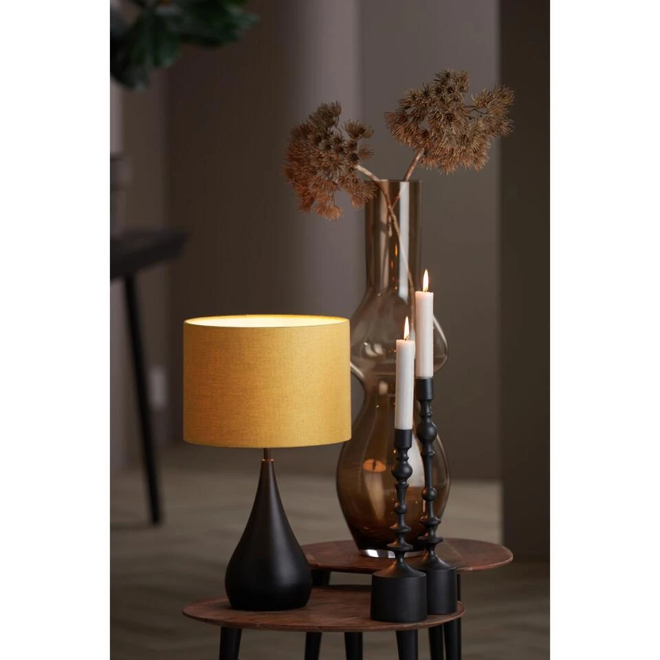 Cilinder Lampenkap Livigno - Oker - Ø30x21cm 2 Cilinder Lampenkap Livigno - Oker - Ø30x21cm - Afbeelding 2