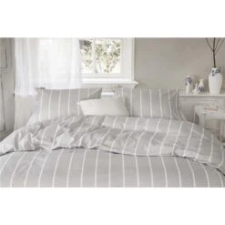 Walra - Dekbedovertrek Preppy Pinstripe - 240x220 Cm - Grijs 6 Walra - Dekbedovertrek Preppy Pinstripe - 240x220 Cm - Grijs -Huishoudelijke Voorwerpen Winkel 1000012876 0102