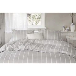 Walra - Dekbedovertrek Preppy Pinstripe - 240x220 Cm - Grijs 7 Walra - Dekbedovertrek Preppy Pinstripe - 240x220 Cm - Grijs -Huishoudelijke Voorwerpen Winkel 1000012876 0103