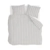 Walra - Dekbedovertrek Preppy Pinstripe - 240x220 Cm - Grijs