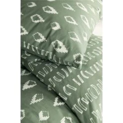 Walra Dekbedovertrek Remade Turned Cones - Groen - 140x220 Cm -Huishoudelijke Voorwerpen Winkel 1000012931 0102