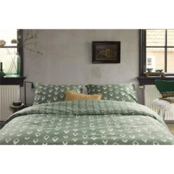 Walra Dekbedovertrek Remade Turned Cones - Groen - 140x220 Cm -Huishoudelijke Voorwerpen Winkel 1000012931 0103