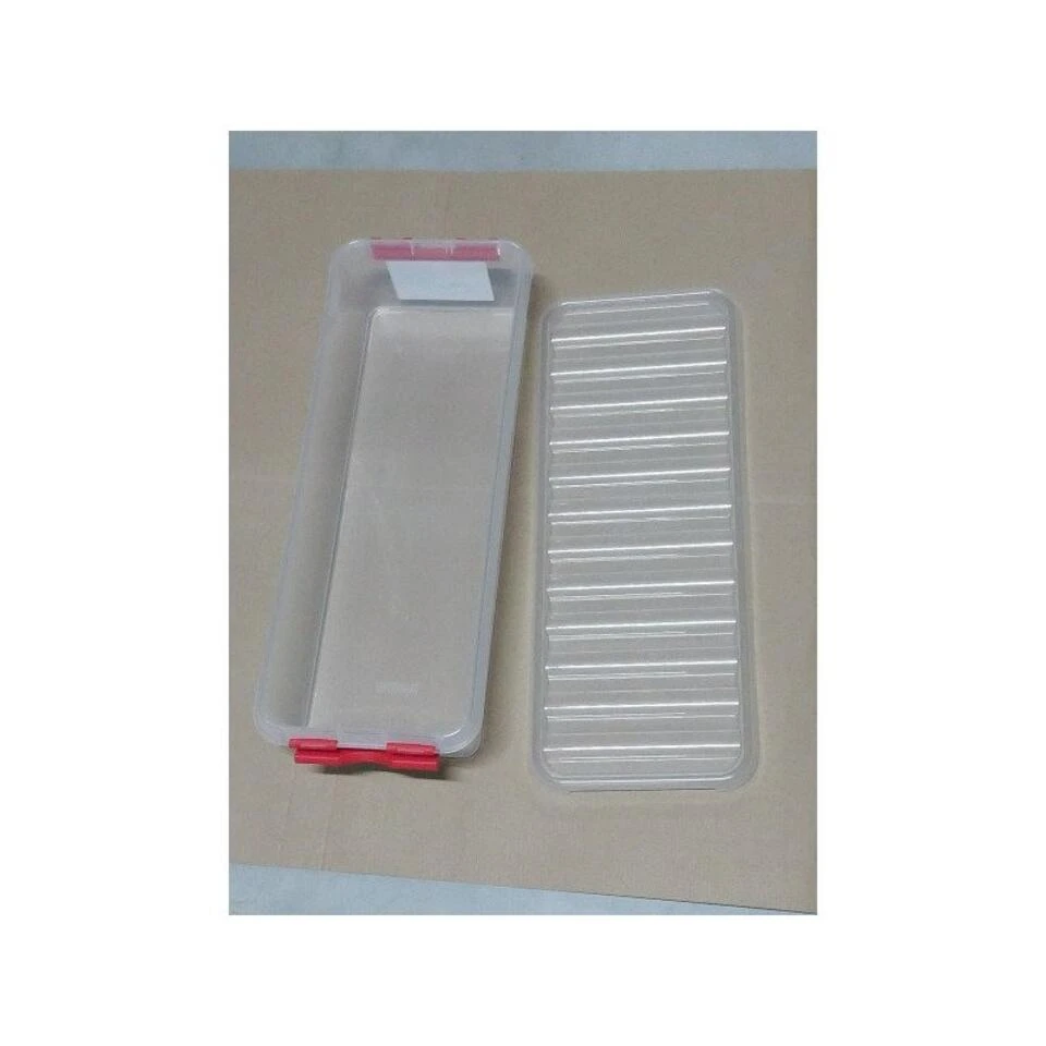 Q-line Opbergbox 6,5L Transparant Rood 2 Q-line Opbergbox 6,5L Transparant Rood - Afbeelding 2