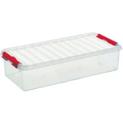 Q-line Opbergbox 6,5L Transparant Rood