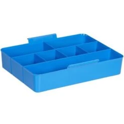Q-line Opbergbox Met Inzet 22L Transparant Blauw -Huishoudelijke Voorwerpen Winkel 1000014111 0110