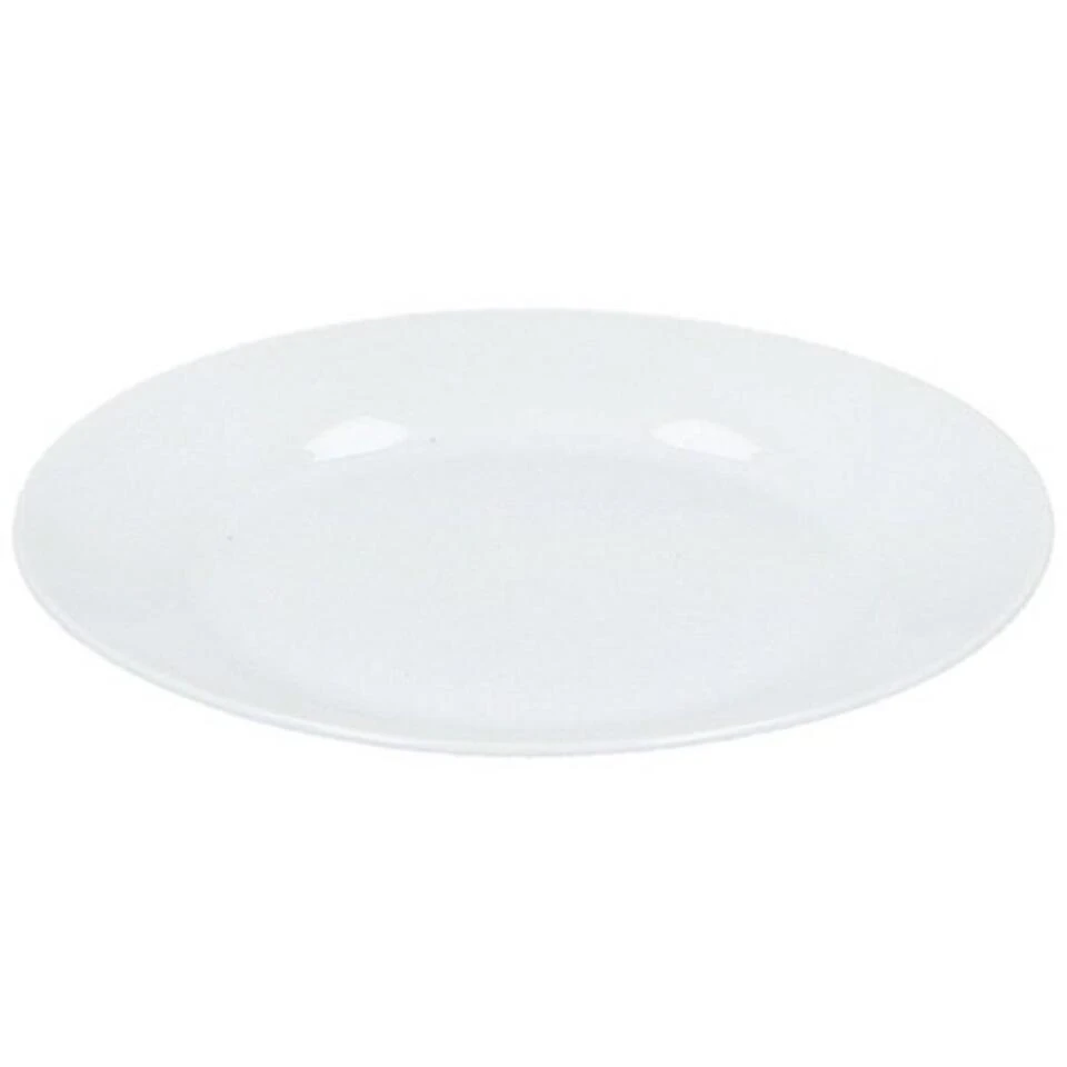 Merkloos Gebaksbordjes - 12x Stuks - Wit - Porselein - D18 Cm 1 Merkloos Gebaksbordjes - 12x Stuks - Wit - Porselein - D18 Cm