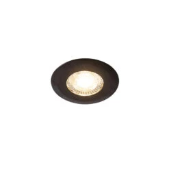 QAZQA Inbouwspot Zwart Incl. LED 3-staps Dimbaar - Ulo
