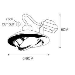 QAZQA Inbouwspot Kantelbaar Staal - Cisco 7 QAZQA Inbouwspot Kantelbaar Staal - Cisco -Huishoudelijke Voorwerpen Winkel 1000015181 0103