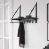 Bijnen Kapstok GRAPHITE - 27 X49 Cm - Antraciet