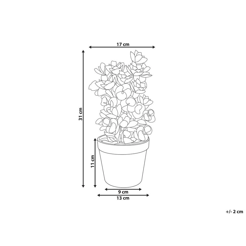 Beliani Kunstplant HOUSELEEK - Groen Synthetisch Materiaal 3 Beliani Kunstplant HOUSELEEK - Groen Synthetisch Materiaal - Afbeelding 3