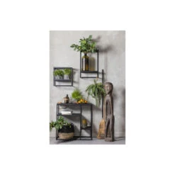 WOOOD Wandrek Verticaal Buiten Febe - Metaal - Zwart - 60x40x20 6 WOOOD Wandrek Verticaal Buiten Febe - Metaal - Zwart - 60x40x20 -Huishoudelijke Voorwerpen Winkel 1000018852 0102