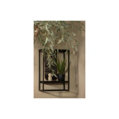 WOOOD Wandrek Verticaal Buiten Febe - Metaal - Zwart - 60x40x20 7 WOOOD Wandrek Verticaal Buiten Febe - Metaal - Zwart - 60x40x20 -Huishoudelijke Voorwerpen Winkel 1000018852 0103