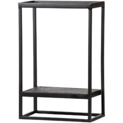 WOOOD Wandrek Verticaal Buiten Febe - Metaal - Zwart - 60x40x20