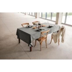 Giftbox-Tafellinnen-Dine In Style-extra Lang Tafelkleed-Donkergrijs -Huishoudelijke Voorwerpen Winkel 1000021776 0102