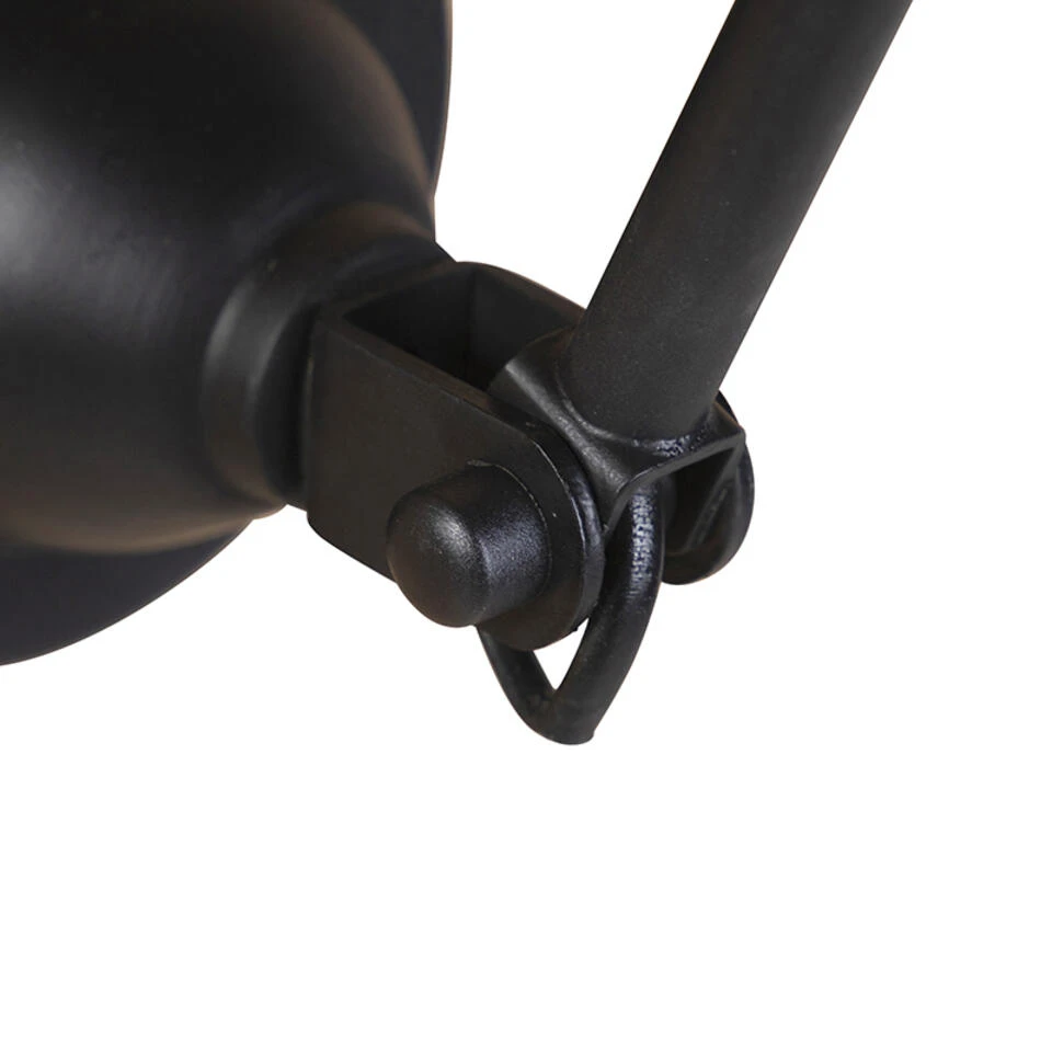 QAZQA Industriële Wandlamp Zwart Verstelbaar - Wye 2 QAZQA Industriële Wandlamp Zwart Verstelbaar - Wye - Afbeelding 2