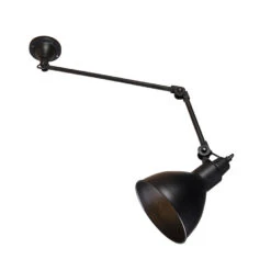 QAZQA Industriële Wandlamp Zwart Verstelbaar - Wye 7 QAZQA Industriële Wandlamp Zwart Verstelbaar - Wye -Huishoudelijke Voorwerpen Winkel 1000021927 0103