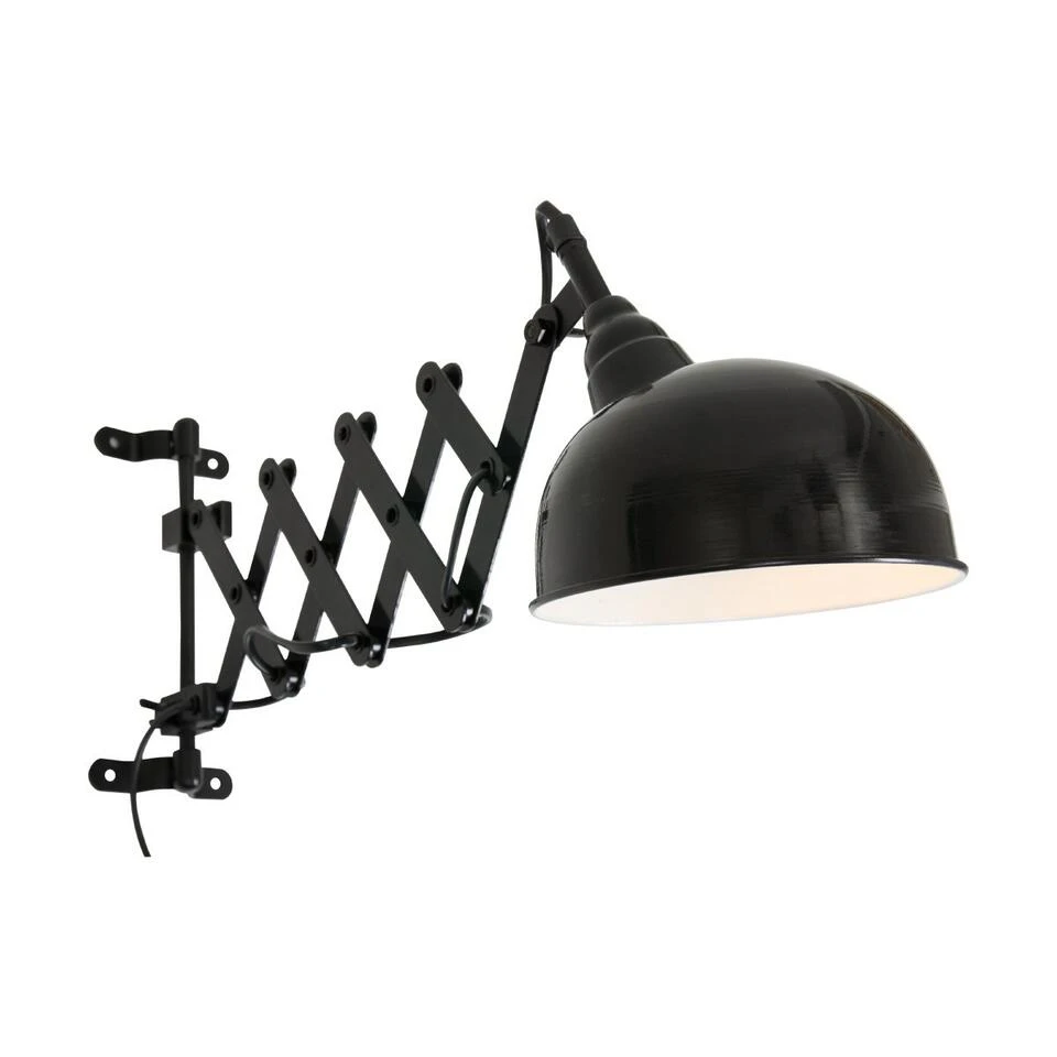 Steinhauer Wandlamp Yorkshire - 1 Lichts - 25x23 Cm - Zwart 1 Steinhauer Wandlamp Yorkshire - 1 Lichts - 25x23 Cm - Zwart