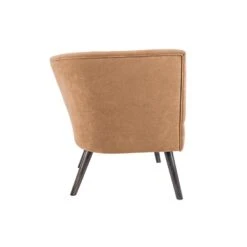 Leitmotiv Stoel Explicit - Suede Look Okergeel - 74x71x74cm 7 Leitmotiv Stoel Explicit - Suede Look Okergeel - 74x71x74cm -Huishoudelijke Voorwerpen Winkel 1000023407 0111