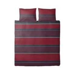 Ten Cate Katoenen Tweepersoons Dekbedovertrek - 200x200/220 - Thor Rood