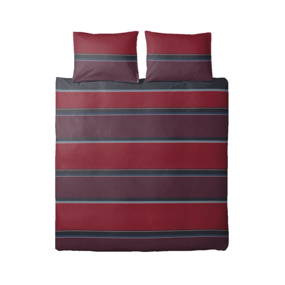 Ten Cate Katoenen Tweepersoons Dekbedovertrek - 200x200/220 - Thor Rood 1 Ten Cate Katoenen Tweepersoons Dekbedovertrek - 200x200/220 - Thor Rood