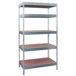 ERRO Stellingkast Met 5 Planken - Zilver - 90cm