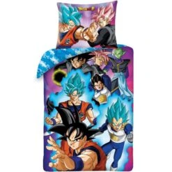 Dragon Ball Z Dekbedovertrek Super Saiyan - Eenpersoons - 140 X 200 Cm - Katoen