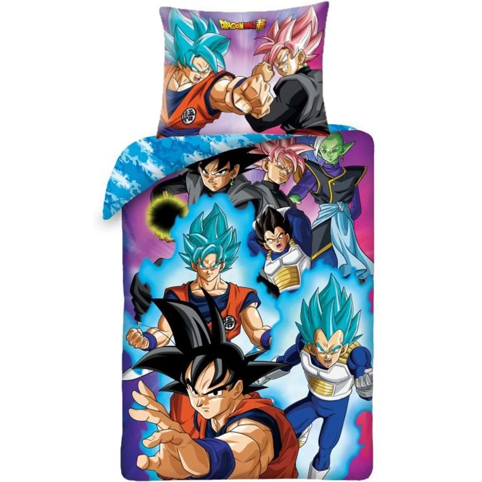 Dragon Ball Z Dekbedovertrek Super Saiyan - Eenpersoons - 140 X 200 Cm - Katoen 1 Dragon Ball Z Dekbedovertrek Super Saiyan - Eenpersoons - 140 X 200 Cm - Katoen