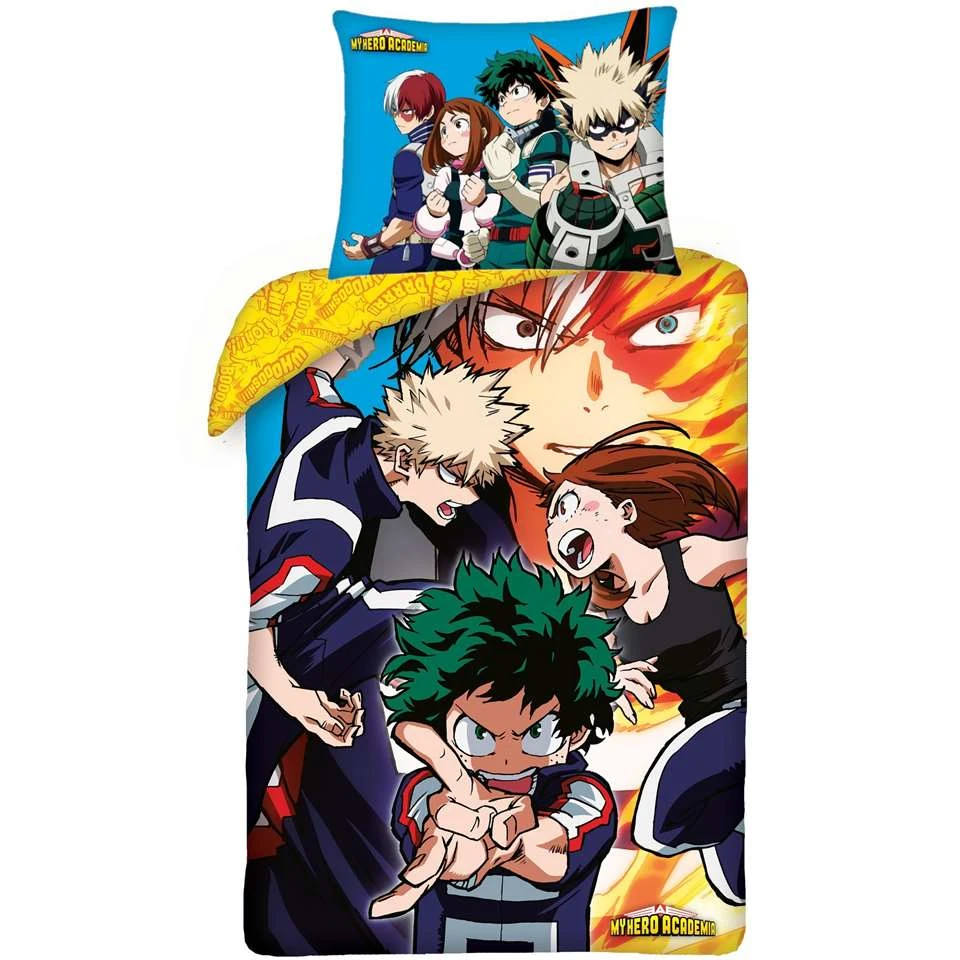 My Hero Academia Dekbedovertrek Team - Eenpersoons - 140 X 200 Cm - Katoen 1 My Hero Academia Dekbedovertrek Team - Eenpersoons - 140 X 200 Cm - Katoen