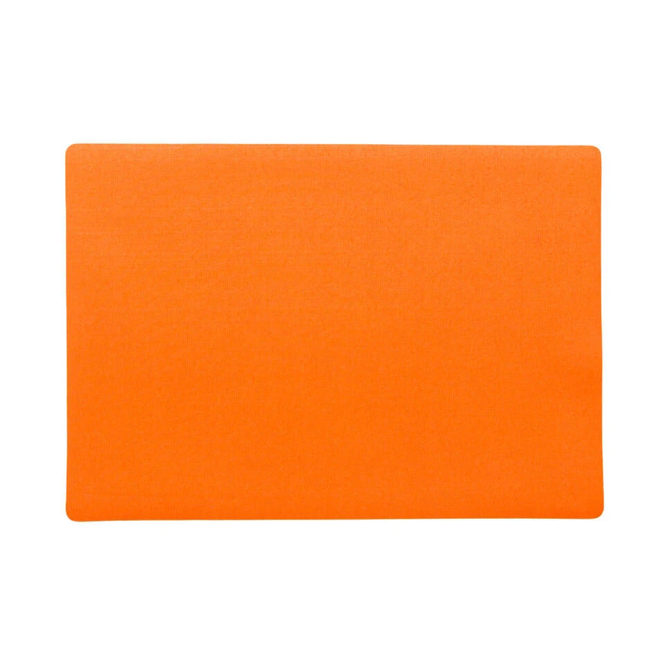 Wicotex Placemat Plain - Luxe - Oranje - 43 X 30 Cm 1 Wicotex Placemat Plain - Luxe - Oranje - 43 X 30 Cm