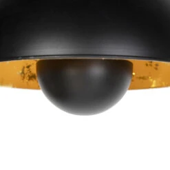 QAZQA IndustriÃ«le Hanglampen Zwart Met Goud 2-lichts - Magna Eglip -Huishoudelijke Voorwerpen Winkel 1000031848 0103