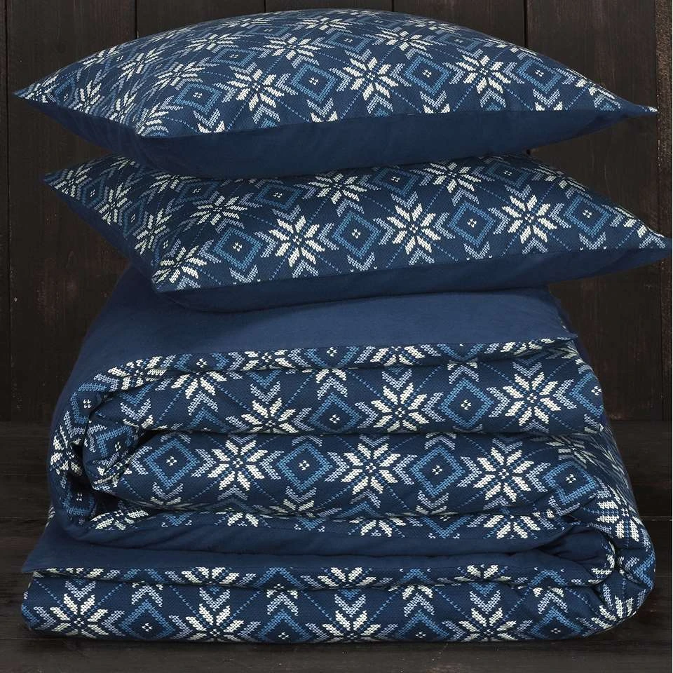 De Witte Lietaer Dekbedovertrek Anzor - 260 X 240 Cm - Katoen Flanel 4 De Witte Lietaer Dekbedovertrek Anzor - 260 X 240 Cm - Katoen Flanel - Afbeelding 4