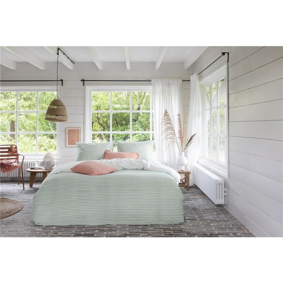 Walra - Dekbedovertrek Remade Blurred Feelings - 200x220 Cm - Jade 4 Walra - Dekbedovertrek Remade Blurred Feelings - 200x220 Cm - Jade - Afbeelding 4