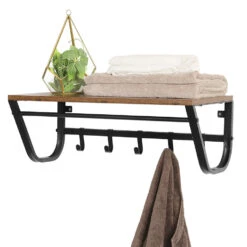 ACAZA Kapstok Voor De Muur Of Wand - Rustiek Bruin - Vintage -Huishoudelijke Voorwerpen Winkel 1000034359 0103