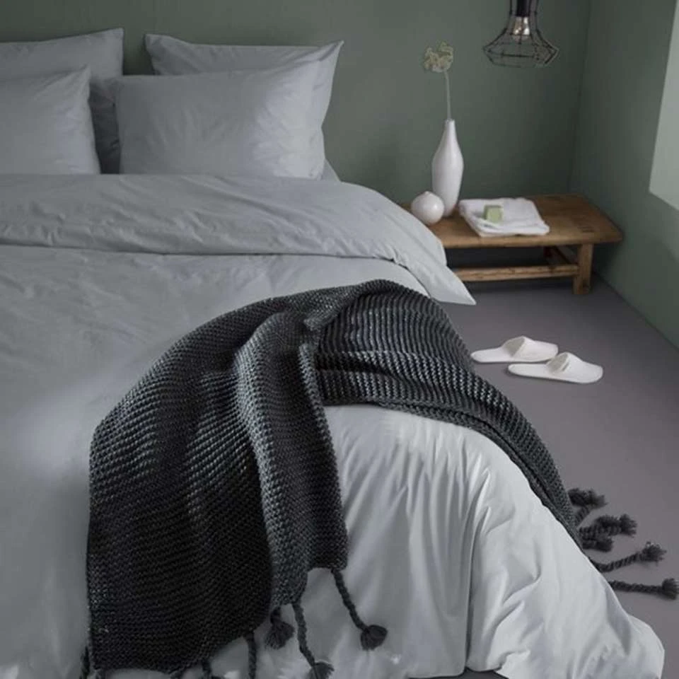 Damai Dekbedovertrek Organic Satijn Grey-1-persoons (140 X 200/220 Cm) 4 Damai Dekbedovertrek Organic Satijn Grey-1-persoons (140 X 200/220 Cm) - Afbeelding 4