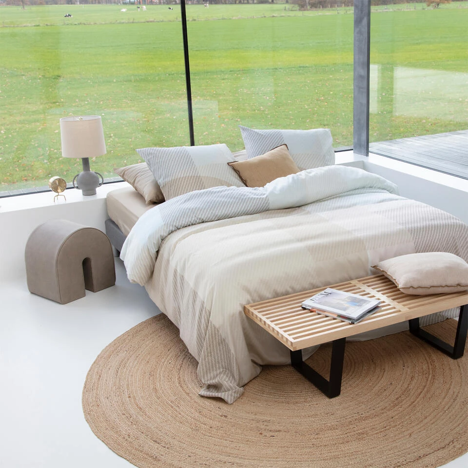 Damai Dekbedovertrek Moore - Satijn - 260x200/220 Cm - Butter Cream 2 Damai Dekbedovertrek Moore - Satijn - 260x200/220 Cm - Butter Cream - Afbeelding 2