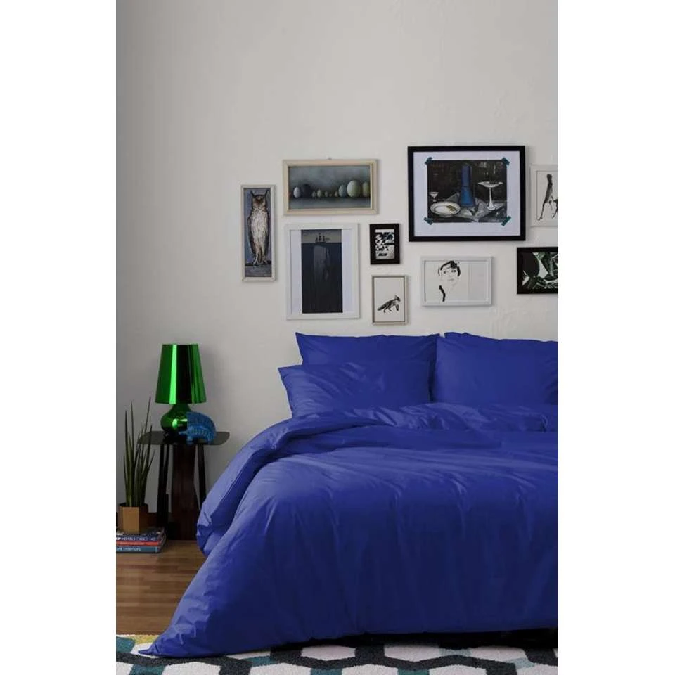Damai Dekbedovertrek Uni Katoen Ultra Marine-260 X 200/220 Cm 2 Damai Dekbedovertrek Uni Katoen Ultra Marine-260 X 200/220 Cm - Afbeelding 2