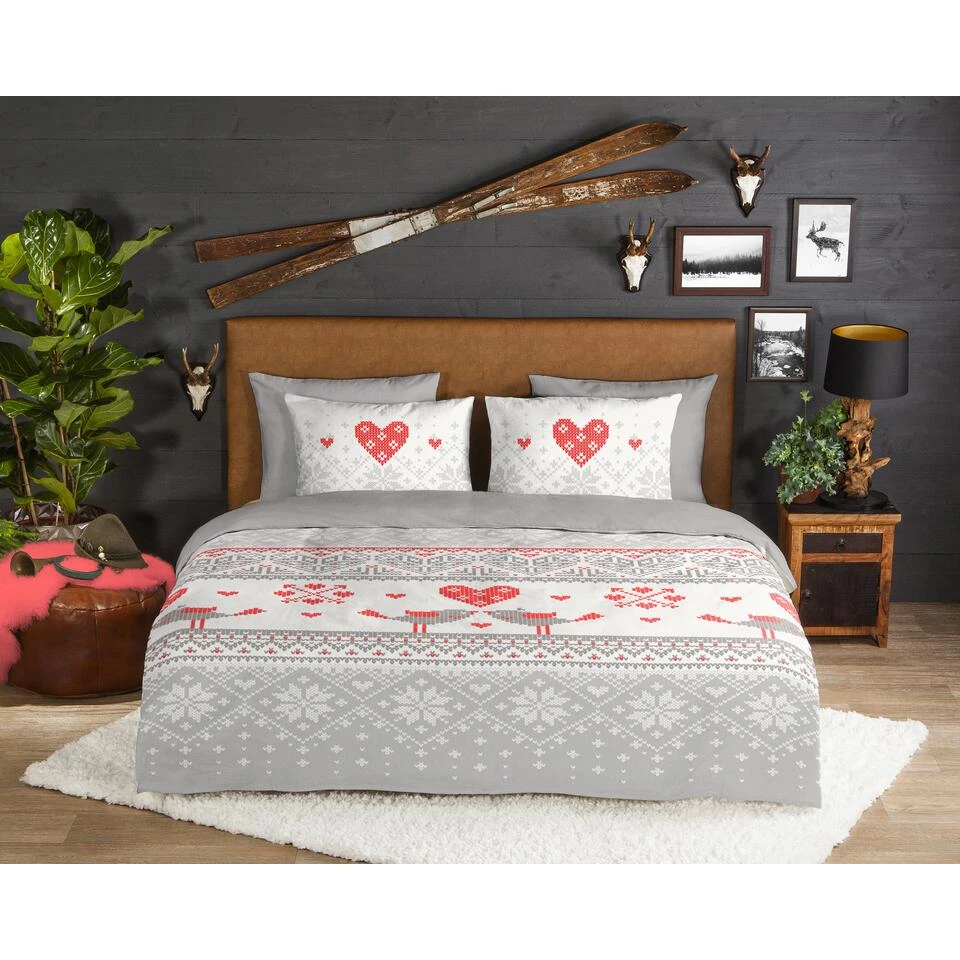 Good Morning Dekbedovertrek "Flow" - Grijs - (240x220 Cm) 2 Good Morning Dekbedovertrek "Flow" - Grijs - (240x220 Cm) - Afbeelding 2