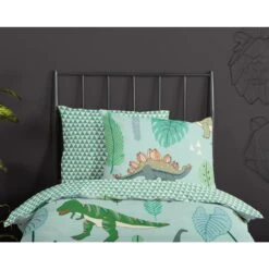 Good Morning Dekbedovertrek "Prehistory" - Groen - (140x220 Cm) 7 Good Morning Dekbedovertrek "Prehistory" - Groen - (140x220 Cm) -Huishoudelijke Voorwerpen Winkel 1000035937 0110