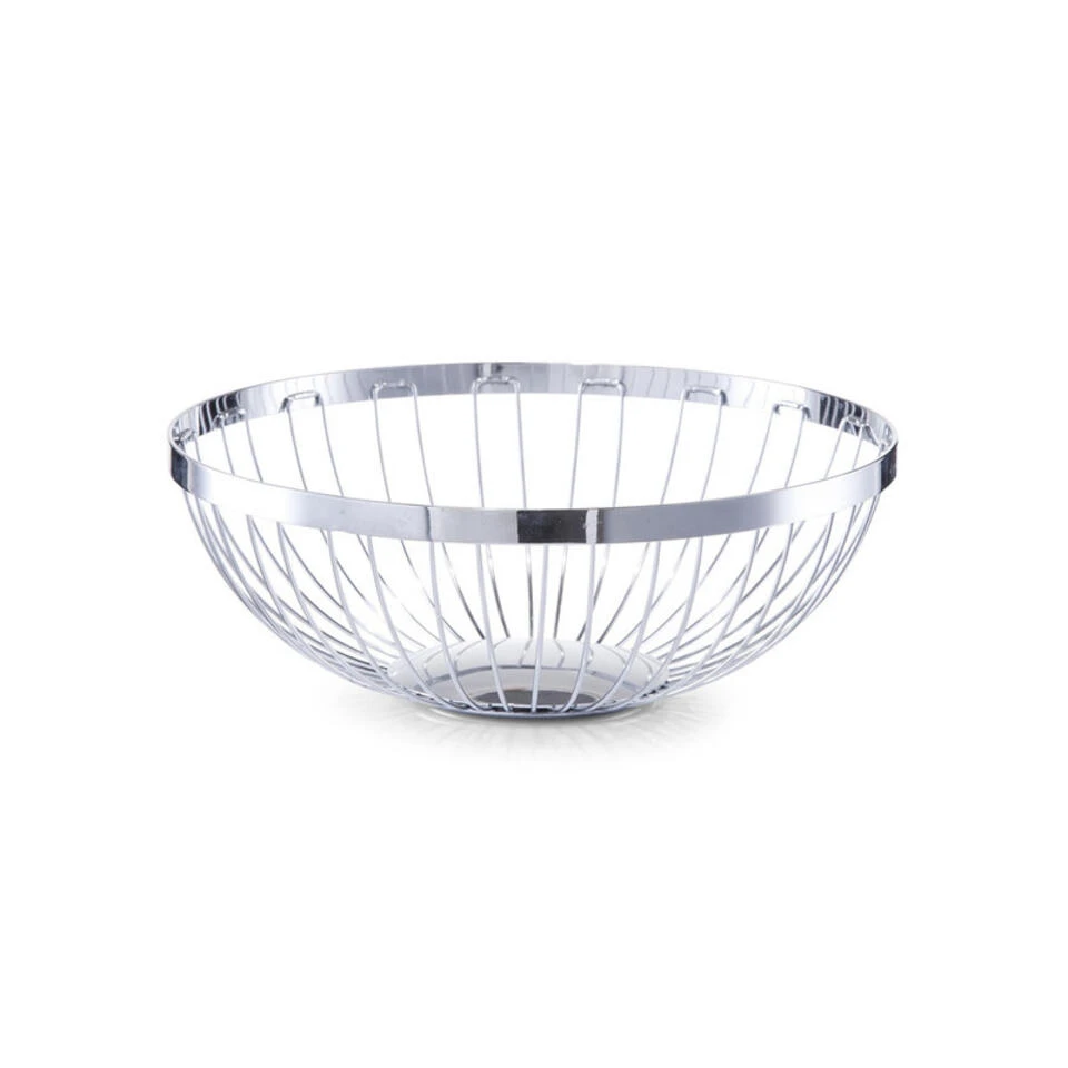 Zeller Fruitschaal - Metaal - Zilverkleurig - Rond - 26 Cm 1 Zeller Fruitschaal - Metaal - Zilverkleurig - Rond - 26 Cm