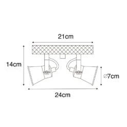 QAZQA Landelijke Spot Zwart Met Hout 2-lichts Verstelbaar - Jelle 6 QAZQA Landelijke Spot Zwart Met Hout 2-lichts Verstelbaar - Jelle -Huishoudelijke Voorwerpen Winkel 1000039598 0102
