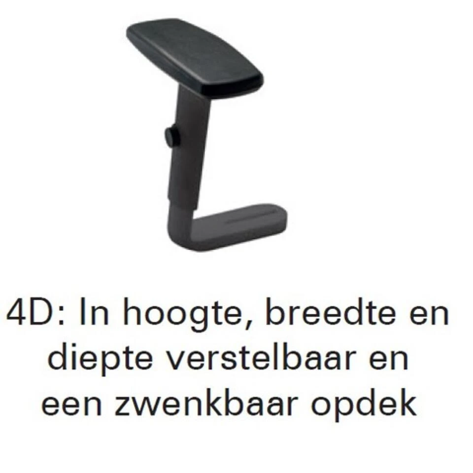 Prosedia Bureaustoel Yourope 8 - Hoge Rugleuning - Zwart 2 Prosedia Bureaustoel Yourope 8 - Hoge Rugleuning - Zwart - Afbeelding 2