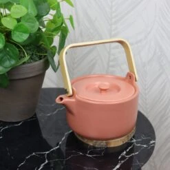 Orange85 Theepot Terracotta Kleur 80cl Aardewerk -Huishoudelijke Voorwerpen Winkel 1000041055 0111