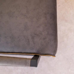 Industriële Leren Fauteuil Antraciet Tiger - Leder - Grijs -Huishoudelijke Voorwerpen Winkel 1000041989 0103