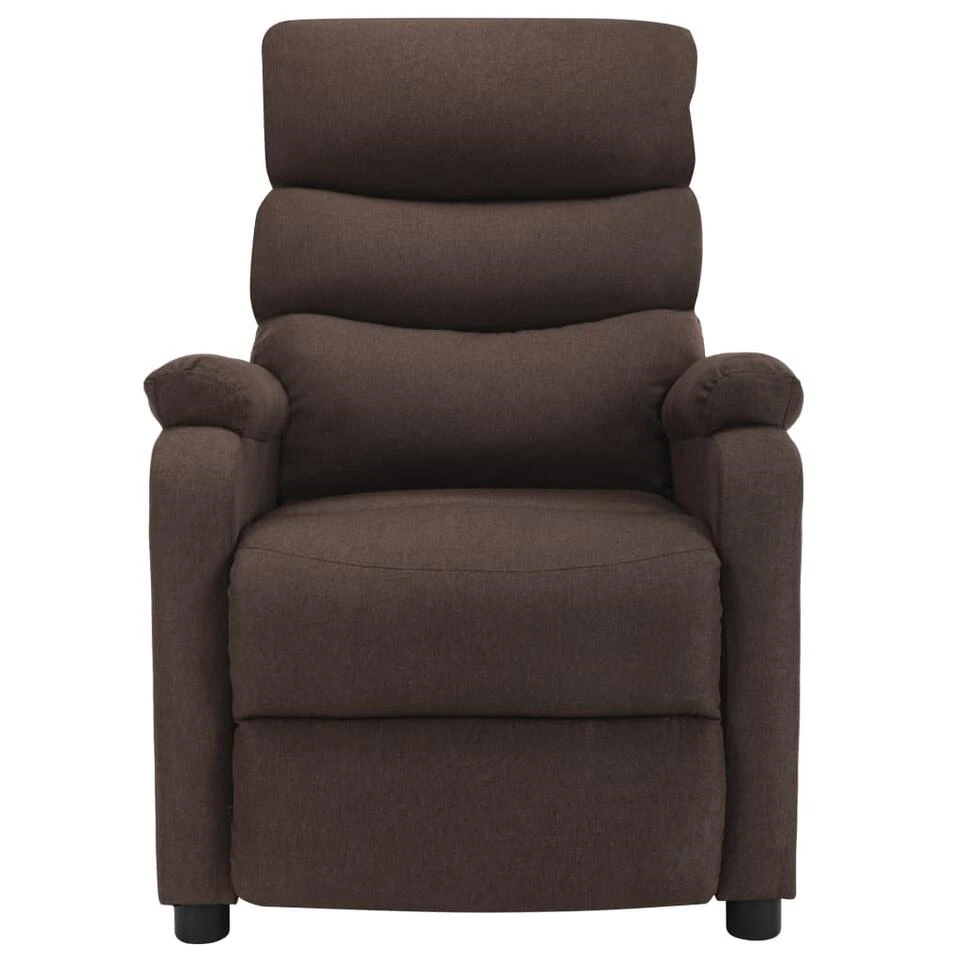 VidaXL Fauteuil Verstelbaar Elektrisch Stof Bruin 2 VidaXL Fauteuil Verstelbaar Elektrisch Stof Bruin - Afbeelding 2