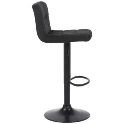 CLP Barkruk Feni Fluweel - Zwart -Huishoudelijke Voorwerpen Winkel 1000043312 0102