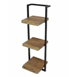 Giga Meubel Wandplank Edge 100cm - Acaciahout & Metaal