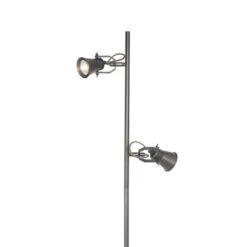 QAZQA Landelijke Vloerlamp Zwart Met Hout - Jelle 7 QAZQA Landelijke Vloerlamp Zwart Met Hout - Jelle -Huishoudelijke Voorwerpen Winkel 1000043896 0103