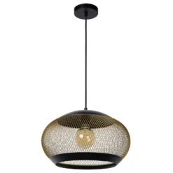 Lucide LUCAS Hanglamp - Mat Goud / Messing 6 Lucide LUCAS Hanglamp - Mat Goud / Messing -Huishoudelijke Voorwerpen Winkel 1000044101 0102