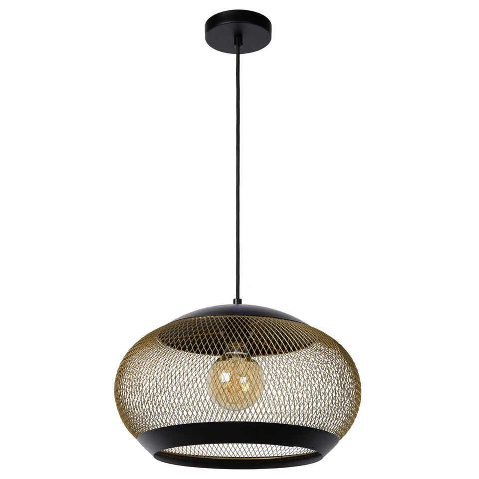 Lucide LUCAS Hanglamp - Mat Goud / Messing 3 Lucide LUCAS Hanglamp - Mat Goud / Messing - Afbeelding 3